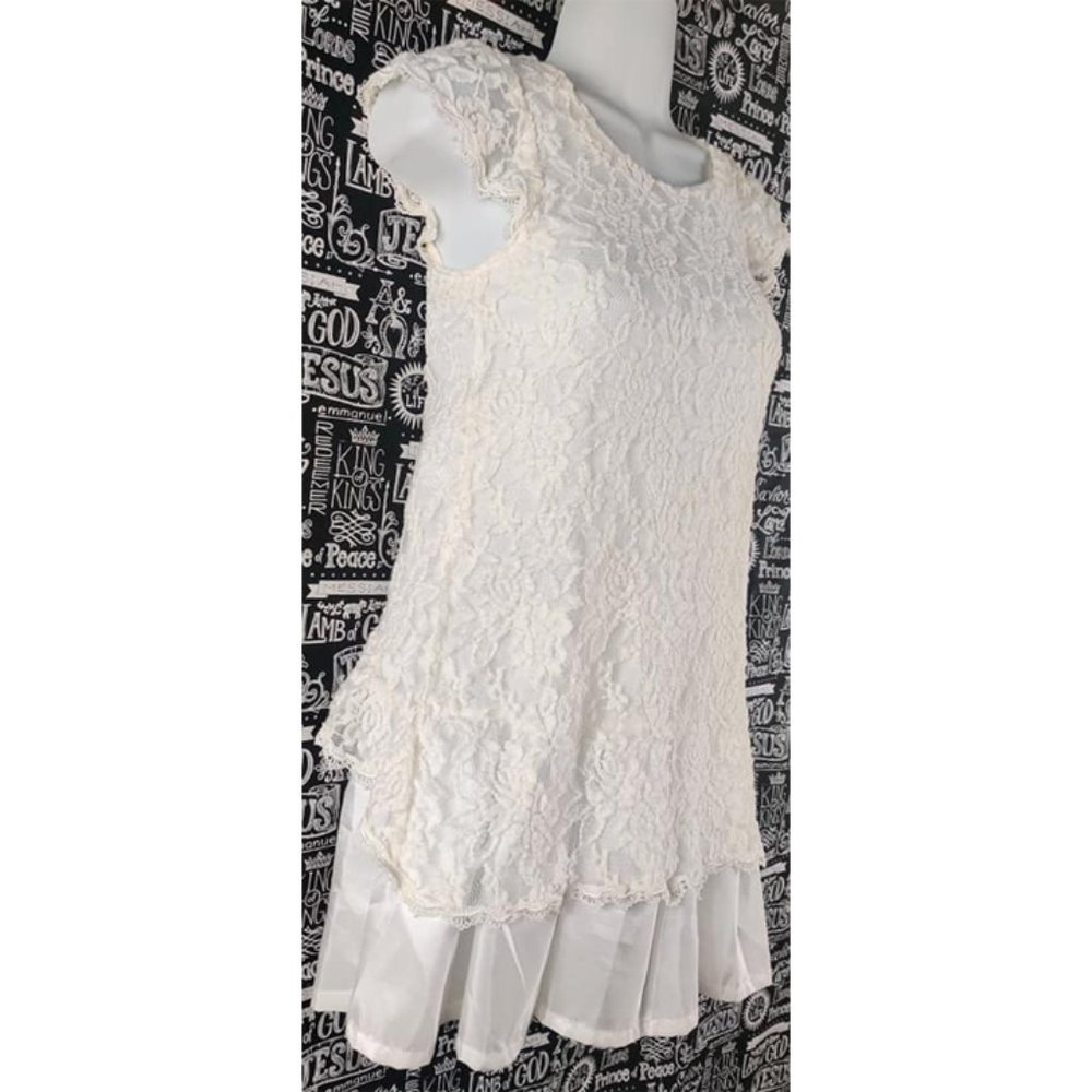 Mignon Lace Bubble Dress Sz 10/12 - Picture 2 of 8